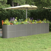 Plantenbak 332x40x68 cm gegalvaniseerd staal grijs