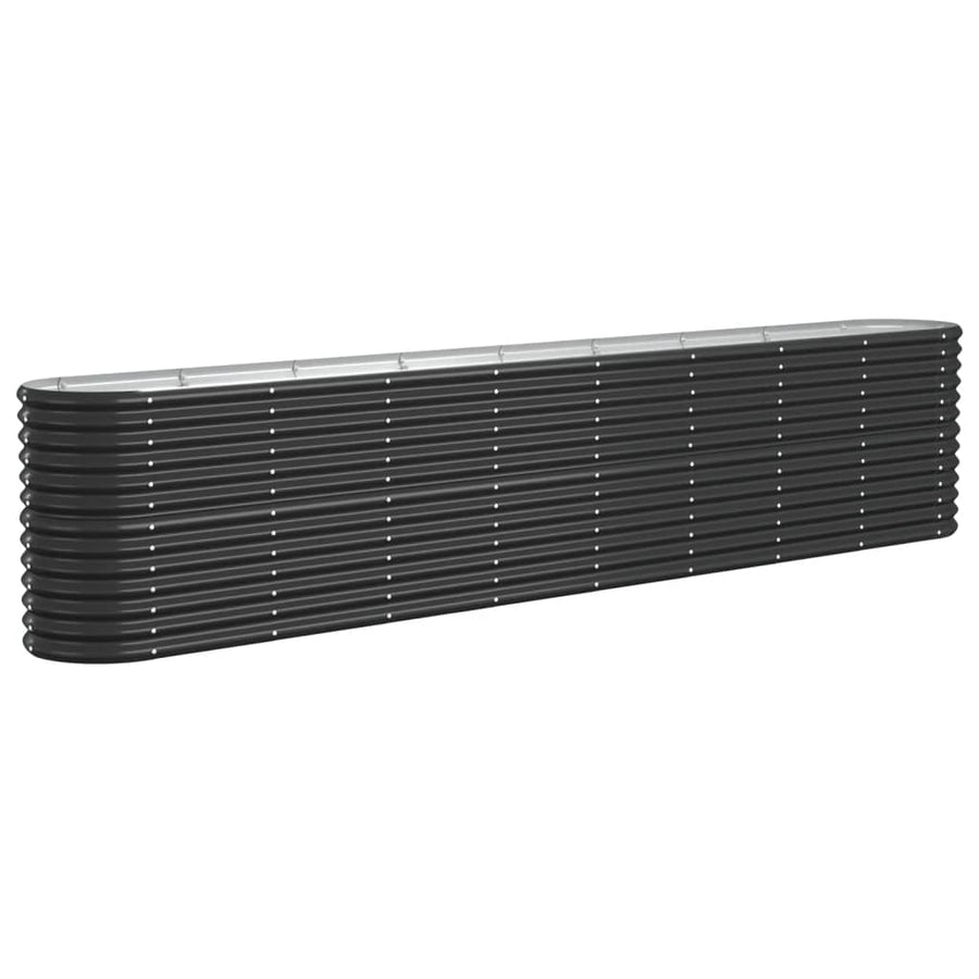 Plantenbak 332X40X68 Cm Gepoedercoat Staal Antracietkleurig 1 332 x 40 x 68 cm