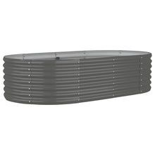 Plantenbak 152X80X36 Cm Gegalvaniseerd Staal Grijs