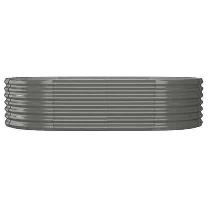 Plantenbak 152X80X36 Cm Gegalvaniseerd Staal Grijs