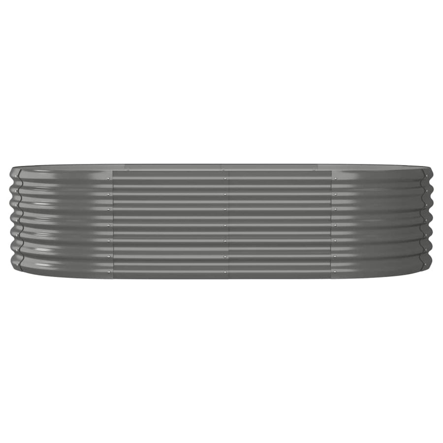Plantenbak 152X80X36 Cm Gegalvaniseerd Staal Grijs