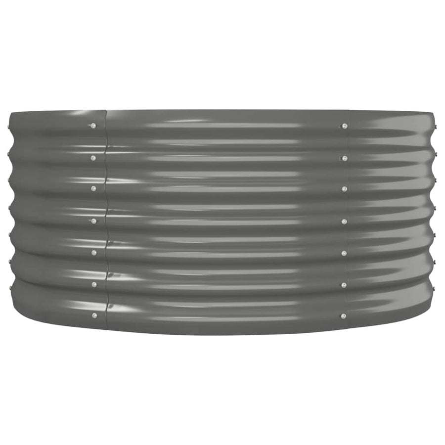 Plantenbak 152X80X36 Cm Gegalvaniseerd Staal Grijs