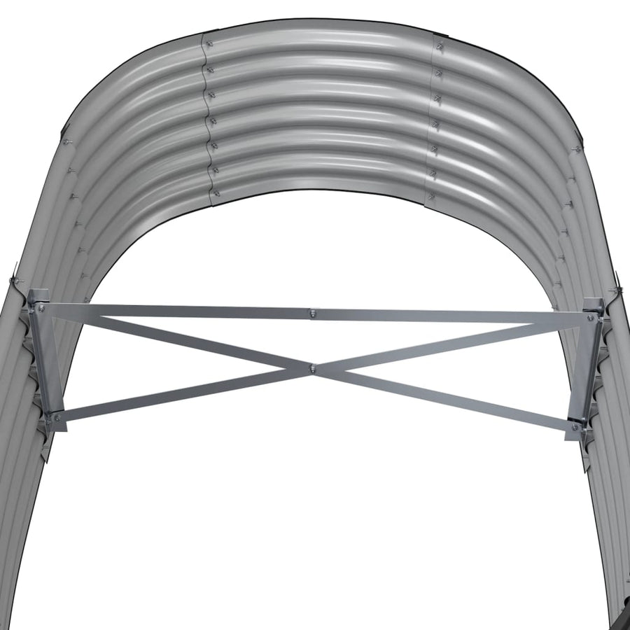 Plantenbak 152x80x36 cm gepoedercoat staal antracietkleurig 152 x 80 x 36 cm