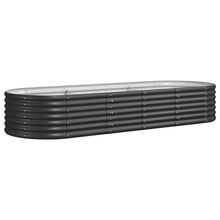 Plantenbak 224x80x36 cm gepoedercoat staal antracietkleurig 224 x 80 x 36 cm Antraciet