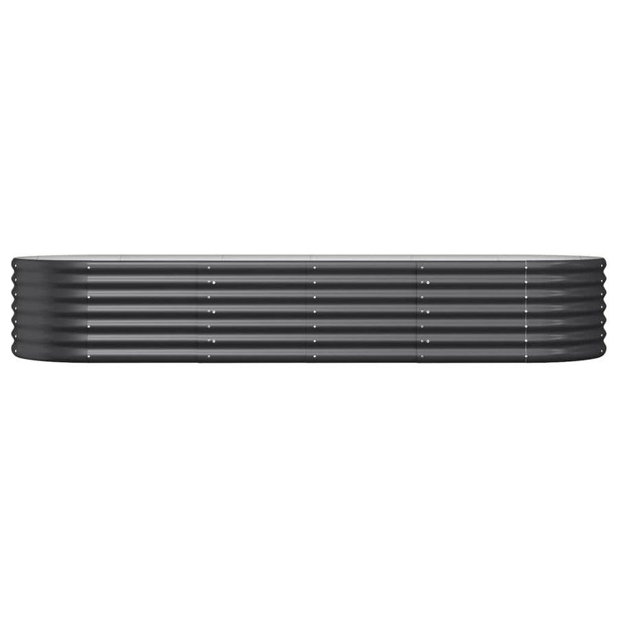 Plantenbak 224x80x36 cm gepoedercoat staal antracietkleurig 224 x 80 x 36 cm Antraciet