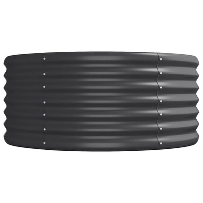 Plantenbak 224x80x36 cm gepoedercoat staal antracietkleurig 224 x 80 x 36 cm Antraciet