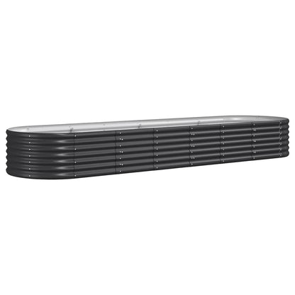 Plantenbak 296x80x36 cm gepoedercoat staal antracietkleurig 296 x 80 x 36 cm Antraciet
