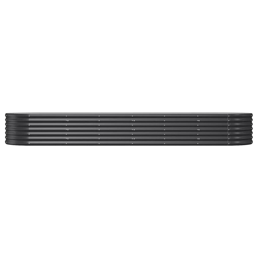 Plantenbak 296x80x36 cm gepoedercoat staal antracietkleurig 296 x 80 x 36 cm Antraciet