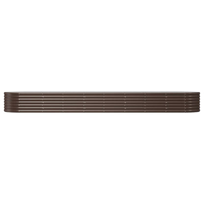 Plantenbak Gepoedercoat Staal 368 x 80 x 36 cm Bruin