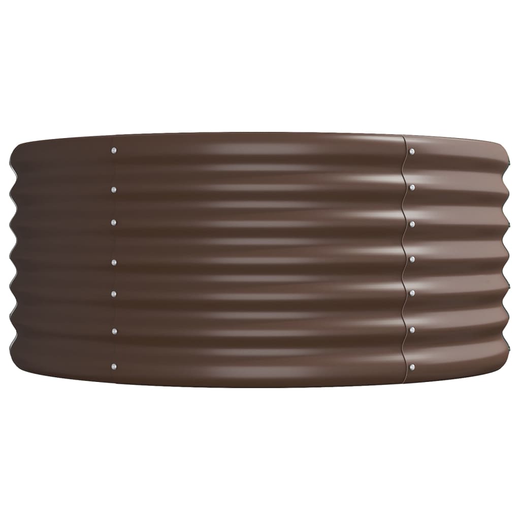 Plantenbak Gepoedercoat Staal 368 x 80 x 36 cm Bruin