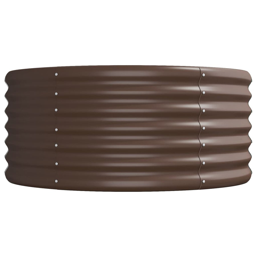 Plantenbak Gepoedercoat Staal 368 x 80 x 36 cm Bruin