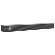Plantenbak 440x80x36 cm gepoedercoat staal antracietkleurig 440 x 80 x 36 cm Antraciet