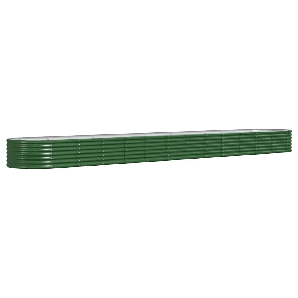 Plantenbak 512x80x36 cm gegalvaniseerd staal groen