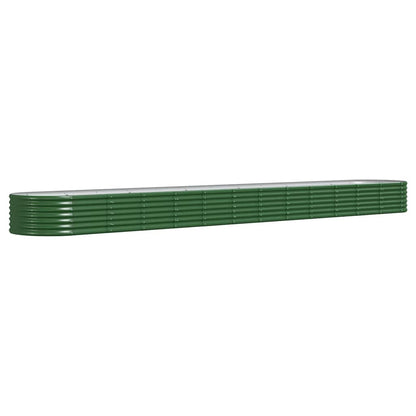 Plantenbak 512x80x36 cm gegalvaniseerd staal groen
