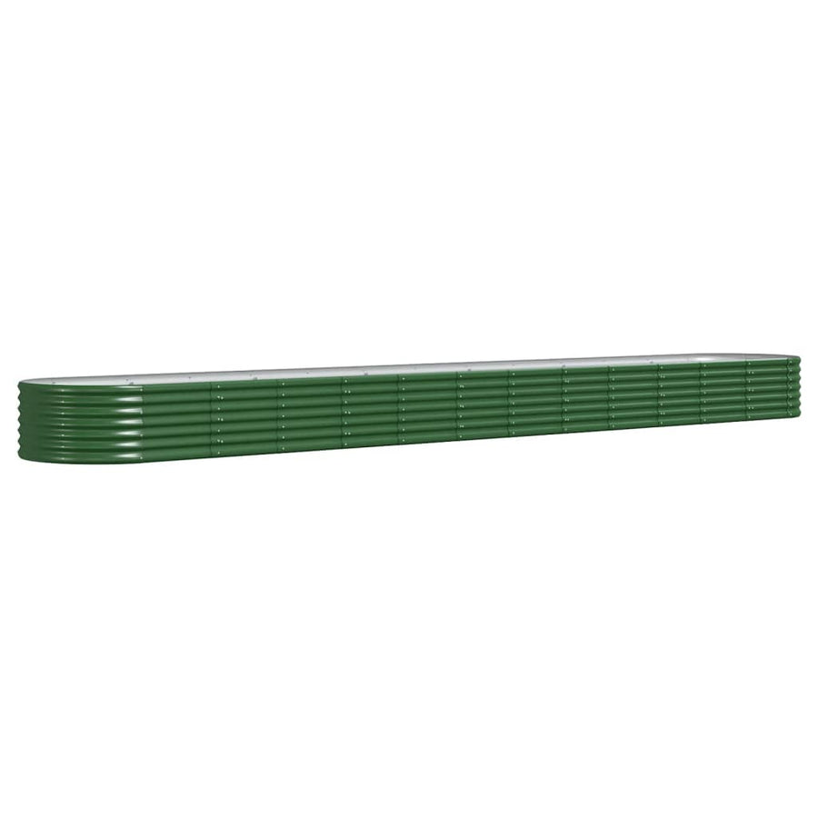Plantenbak 512x80x36 cm gegalvaniseerd staal groen