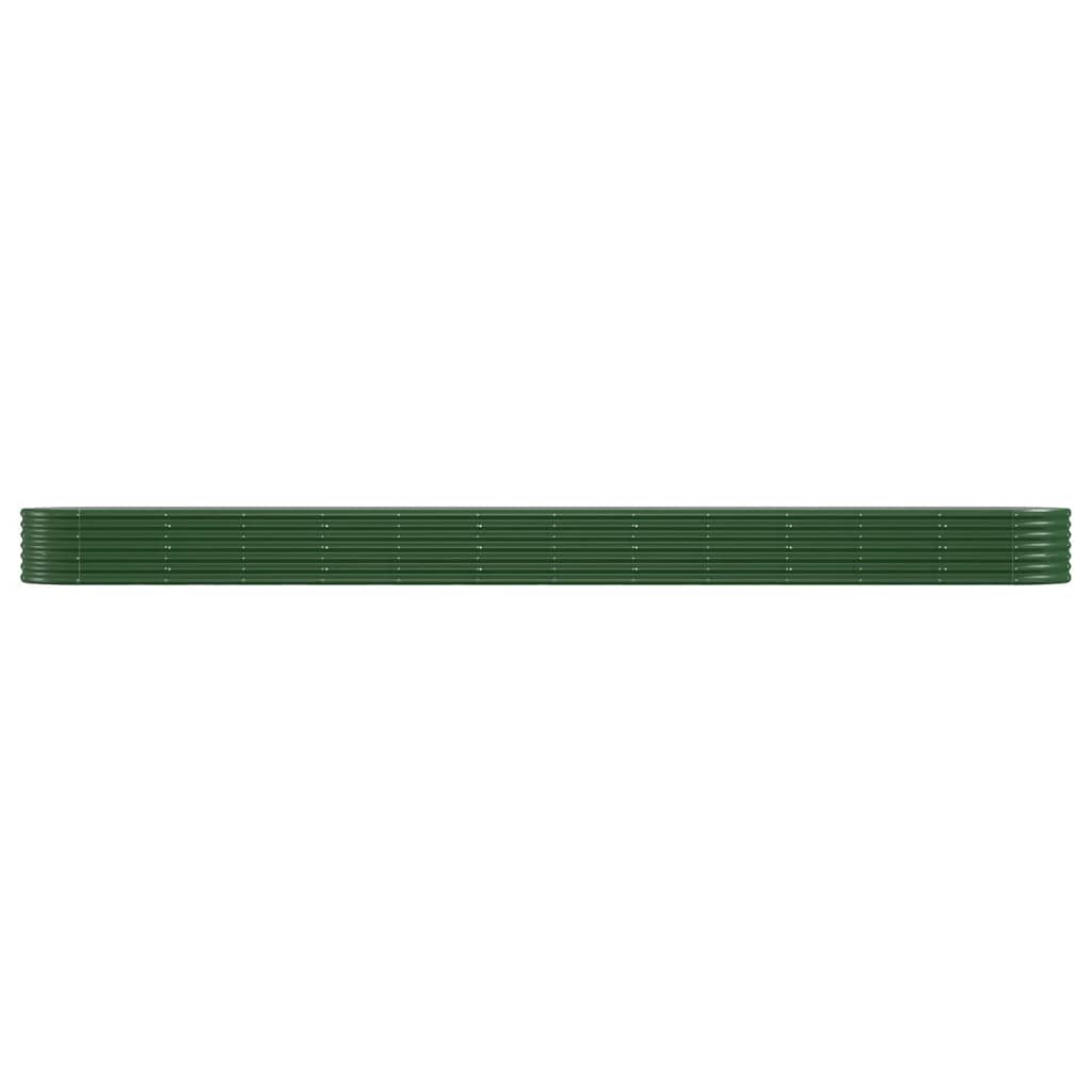 Plantenbak 512x80x36 cm gegalvaniseerd staal groen