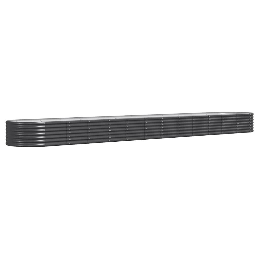 Plantenbak Gepoedercoat Staal Kleurig 512 x 80 x 36 cm Antraciet