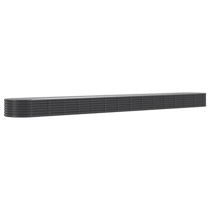 Plantenbak 620x80x36 cm gepoedercoat staal antracietkleurig 620 x 80 x 36 cm