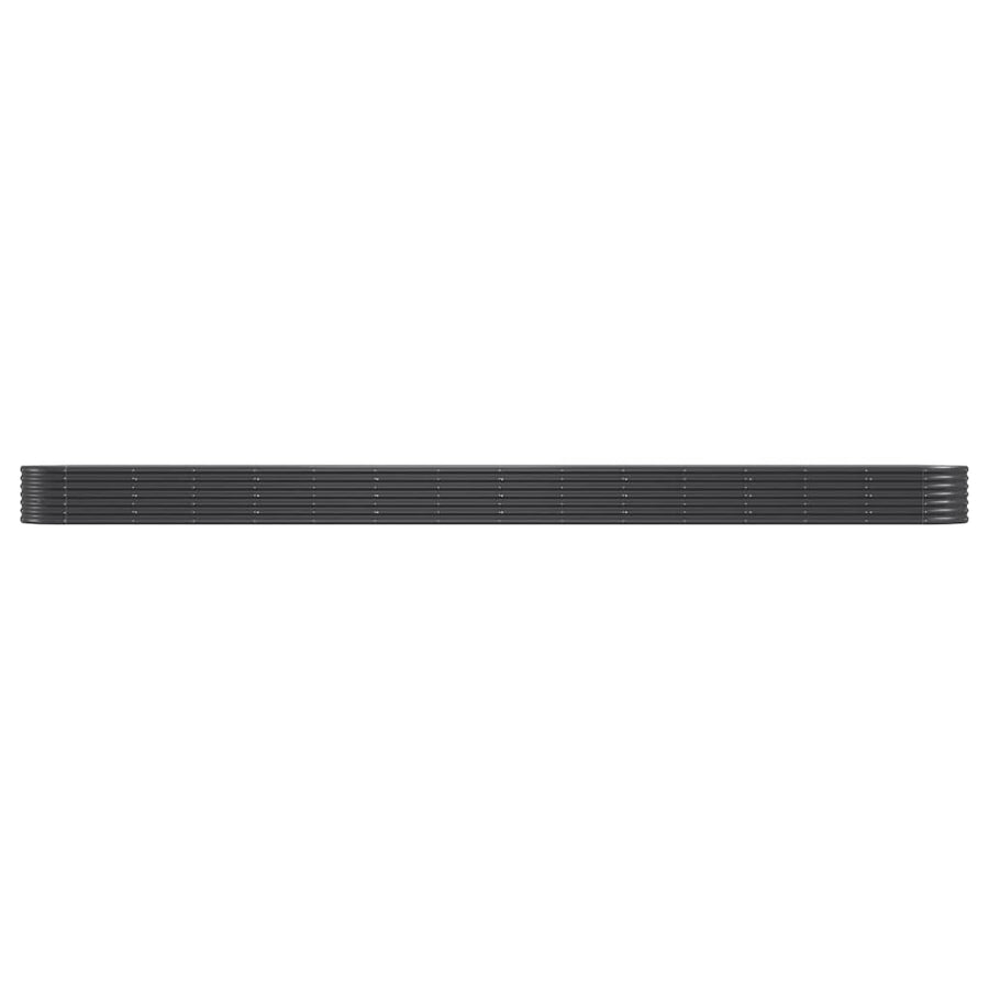 Plantenbak 620x80x36 cm gepoedercoat staal antracietkleurig 620 x 80 x 36 cm