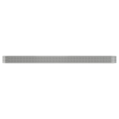 Plantenbak Gepoedercoat Staal Kleurig 620 x 80 x 36 cm Zilver