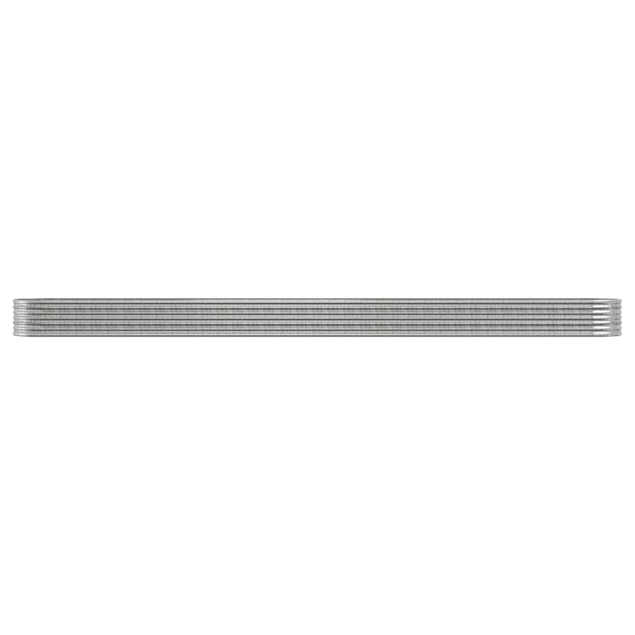 Plantenbak Gepoedercoat Staal Kleurig 620 x 80 x 36 cm Zilver
