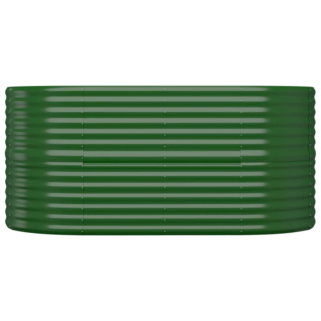 Plantenbak 152X80X68 Cm Gepoedercoat Staal Groen