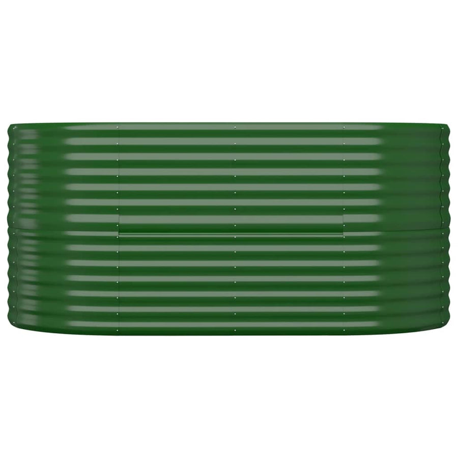 Plantenbak 152X80X68 Cm Gepoedercoat Staal Groen