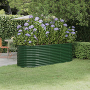Plantenbak 224x80x68 cm staal groen