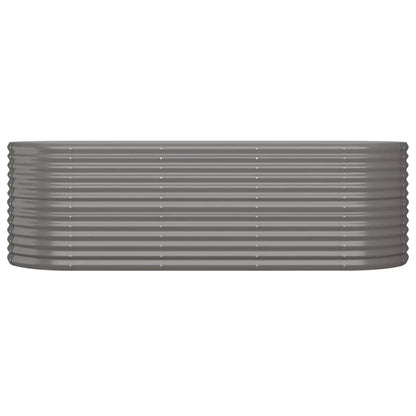 Plantenbak Gepoedercoat Staal 224 x 80 x 68 cm Grijs