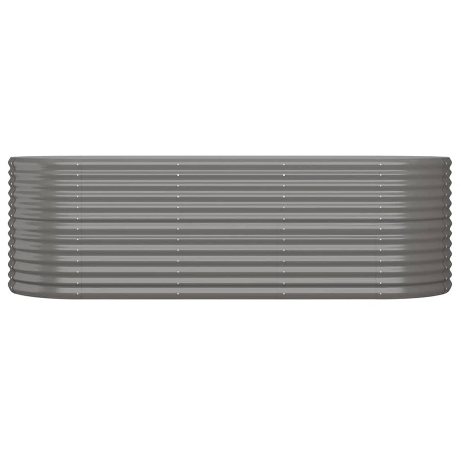 Plantenbak Gepoedercoat Staal 224 x 80 x 68 cm Grijs