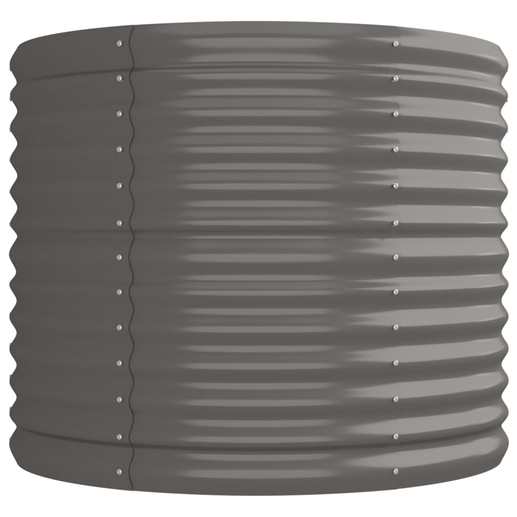 Plantenbak Gepoedercoat Staal 224 x 80 x 68 cm Grijs