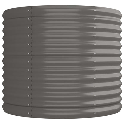 Plantenbak Gepoedercoat Staal 224 x 80 x 68 cm Grijs