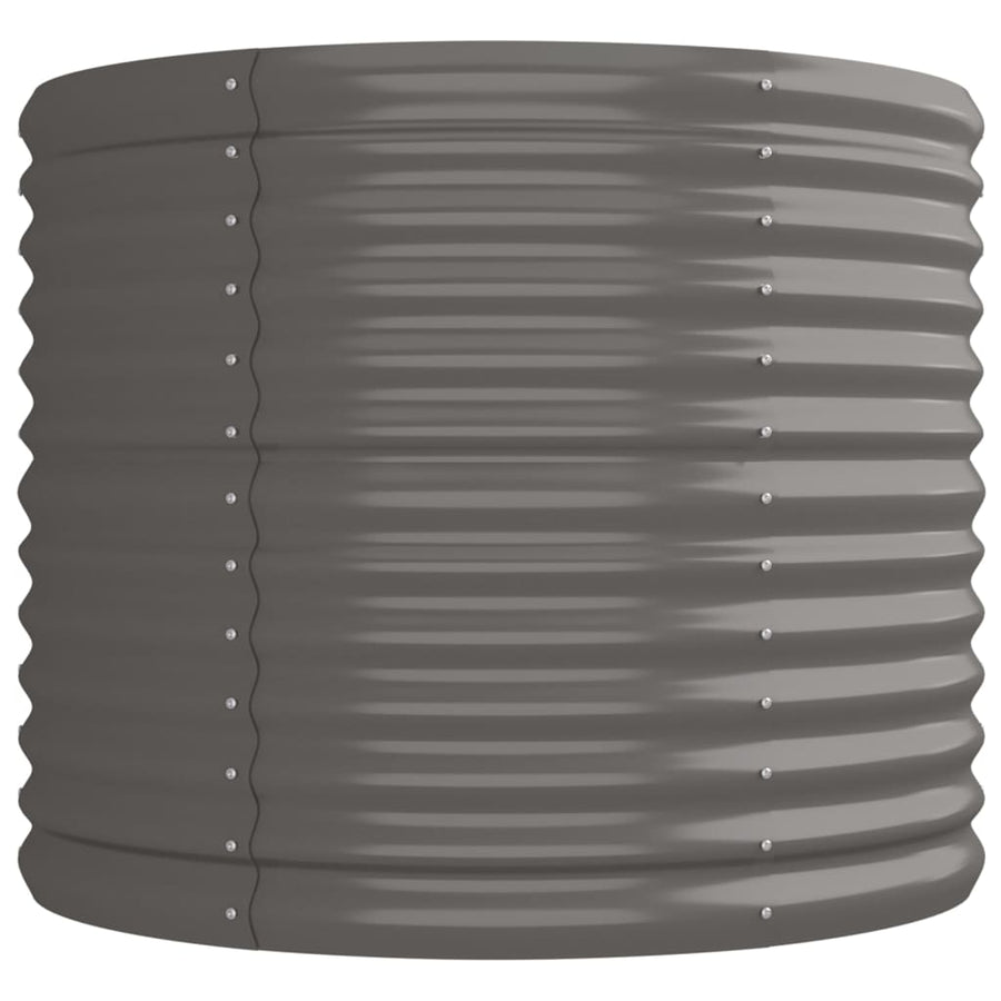 Plantenbak Gepoedercoat Staal 224 x 80 x 68 cm Grijs