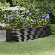Plantenbak 296x80x68 cm staal antraciet