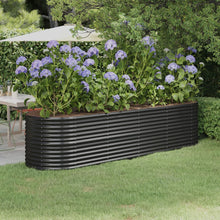Plantenbak 296x80x68 cm gepoedercoat staal antracietkleurig 296 x 80 x 68 cm Antraciet