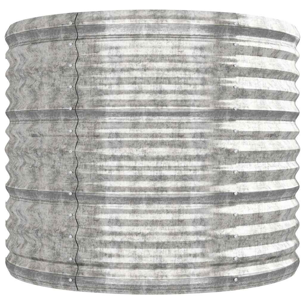 Plantenbak 296x80x68 cm gegalvaniseerd staal zilverkleurig
