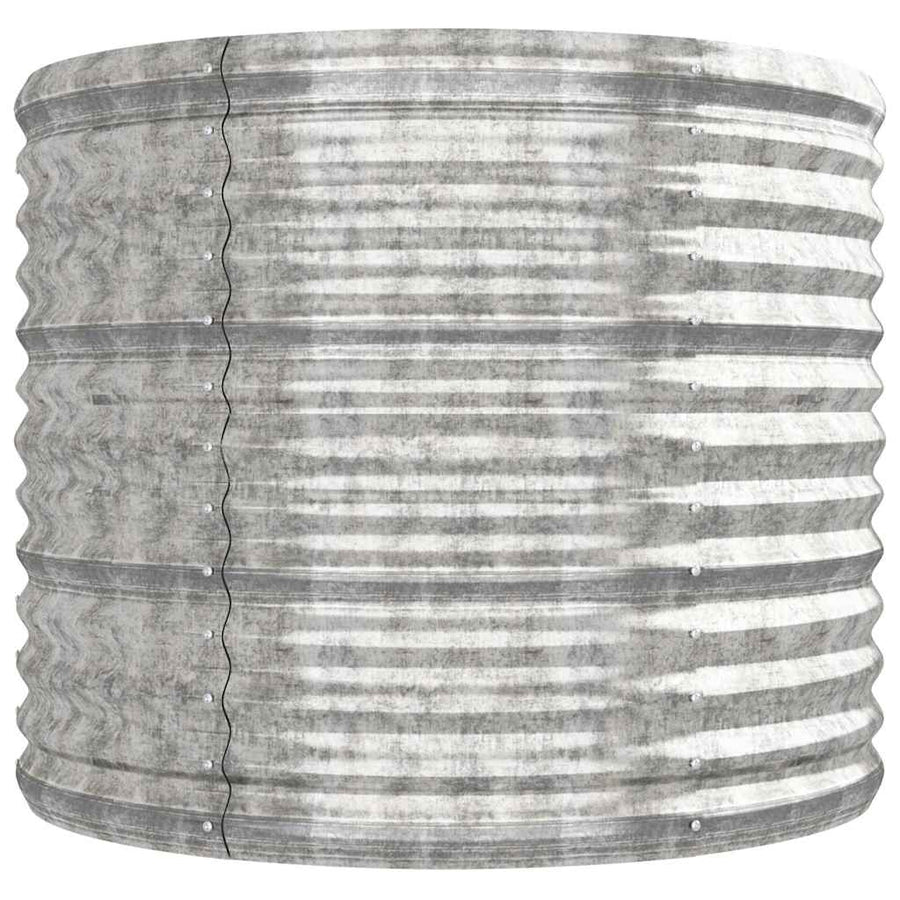 Plantenbak 296x80x68 cm gegalvaniseerd staal zilverkleurig