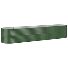 Plantenbak 368x80x68 cm gepoedercoat staal groen 368 x 80 x 68 cm Groen