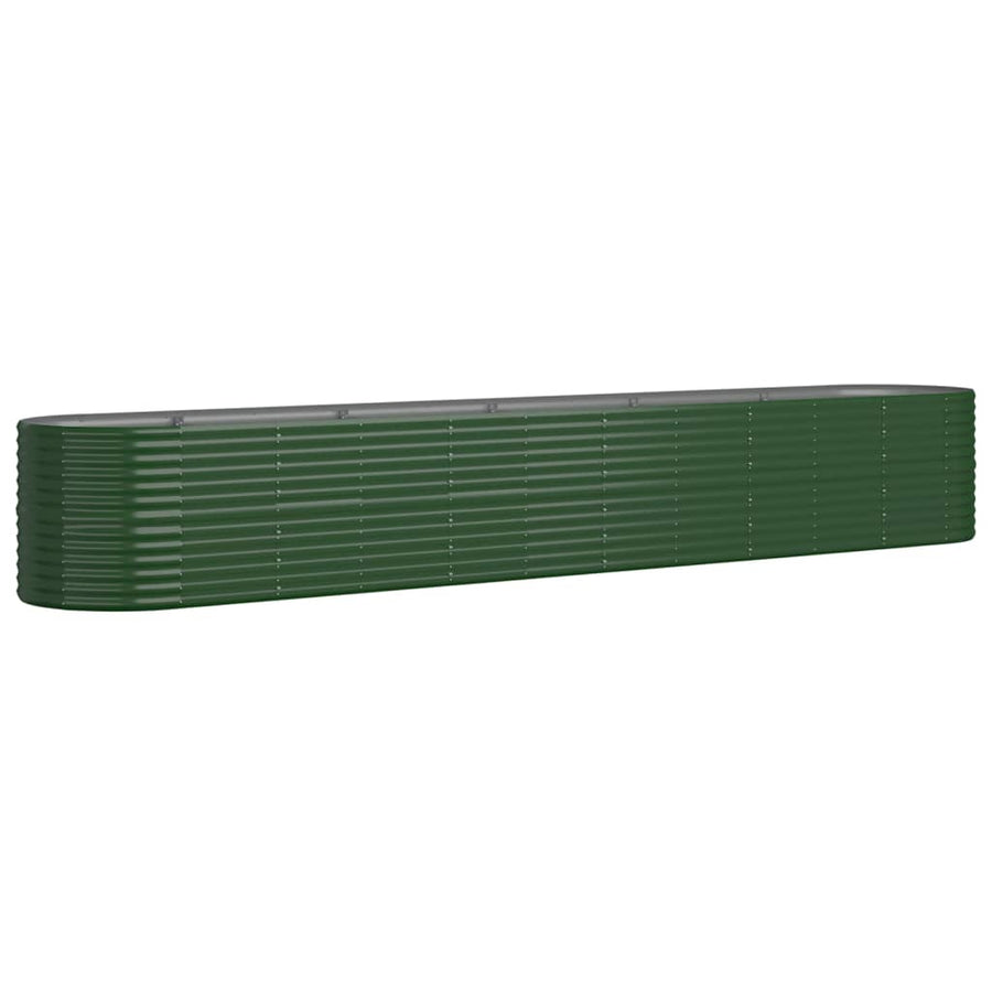 Plantenbak 440x80x68 cm gegalvaniseerd staal groen