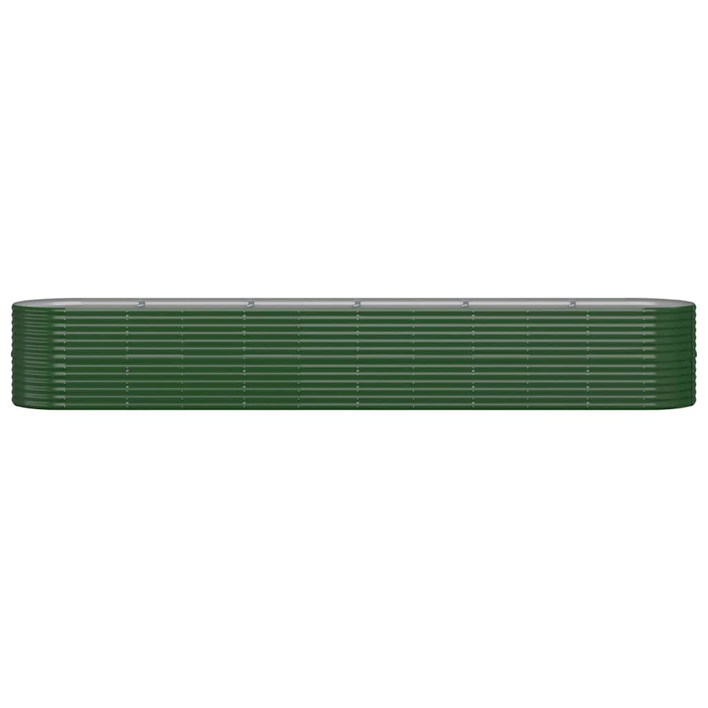 Plantenbak 440x80x68 cm gegalvaniseerd staal groen