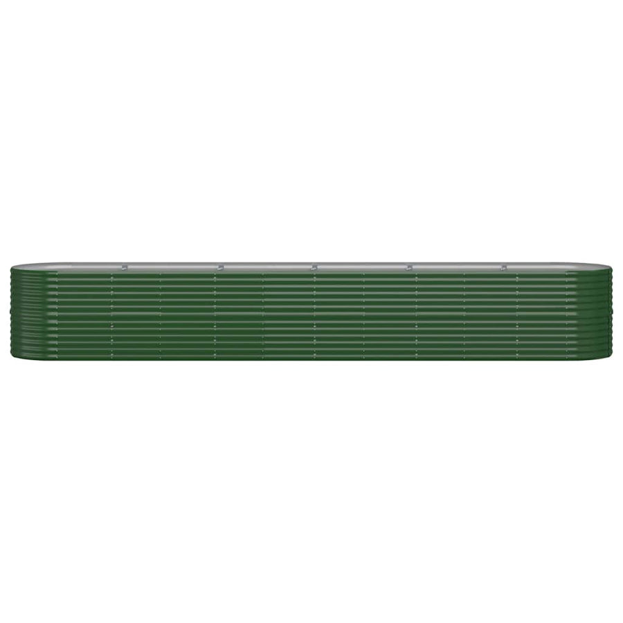 Plantenbak 440x80x68 cm gegalvaniseerd staal groen