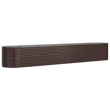 Plantenbak 440X80X68 Cm Gepoedercoat Staal Bruin 1 440 x 80 x 68 cm