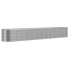 Plantenbak 512x80x68 cm gepoedercoat staal zilverkleurig 512 x 80 x 68 cm Zilver