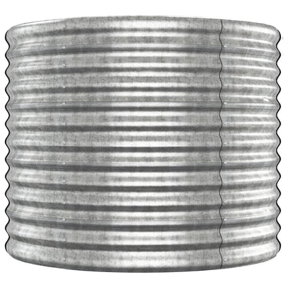 Plantenbak 512x80x68 cm gepoedercoat staal zilverkleurig 512 x 80 x 68 cm Zilver