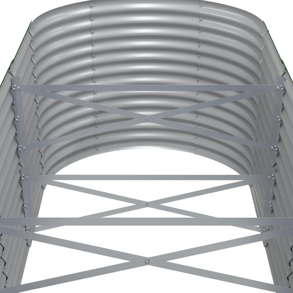 Plantenbak 620x80x68 cm gepoedercoat staal grijs