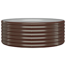Plantenbak Gepoedercoat Staal 100 x 100 x 36 cm Bruin