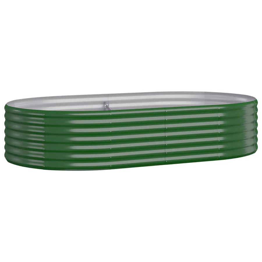 Plantenbak 175x100x36 cm gegalvaniseerd staal groen