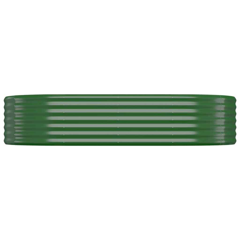 Plantenbak 175X100X36 Cm Gepoedercoat Staal Groen 175 x 100 x 36 cm