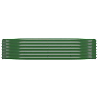 Plantenbak 175X100X36 Cm Gepoedercoat Staal Groen 175 x 100 x 36 cm