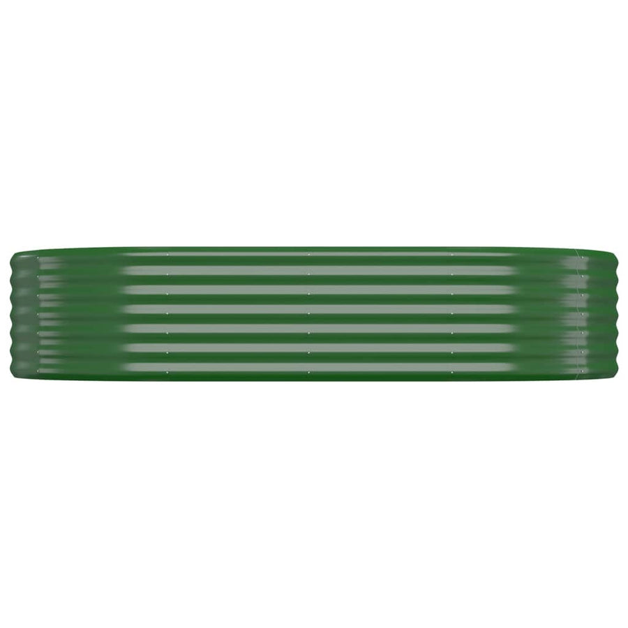 Plantenbak 175x100x36 cm gegalvaniseerd staal groen